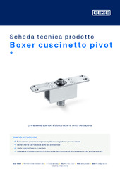 Boxer cuscinetto pivot  * Scheda tecnica prodotto IT