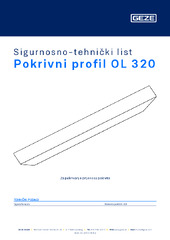 Pokrivni profil OL 320 Sigurnosno-tehnički list HR