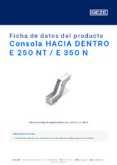 Consola HACIA DENTRO E 250 NT / E 350 N Ficha de datos del producto ES