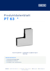 PT 63  * Produktdatenblatt DE