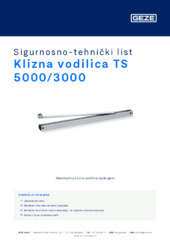 Klizna vodilica TS 5000/3000 Sigurnosno-tehnički list HR