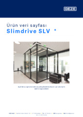 Slimdrive SLV  * Ürün veri sayfası TR