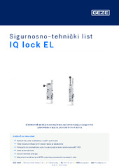 IQ lock EL Sigurnosno-tehnički list HR