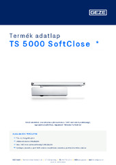 TS 5000 SoftClose  * Termék adatlap HU