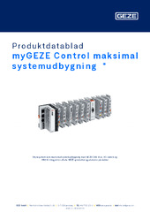 myGEZE Control maksimal systemudbygning  * Produktdatablad DA