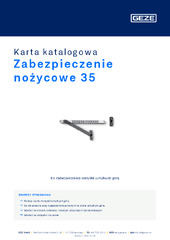 Zabezpieczenie nożycowe 35 Karta katalogowa PL