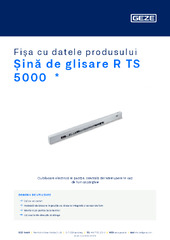 Șină de glisare R TS 5000  * Fișa cu datele produsului RO