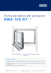 RWA 105 NT  * Ficha de datos del producto ES