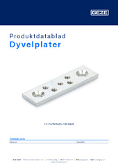 Dyvelplater Produktdatablad NB