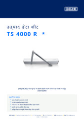 TS 4000 R  * उत्पाद डेटा शीट HI