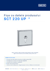 SCT 220 UP  * Fișa cu datele produsului RO