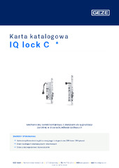 IQ lock C  * Karta katalogowa PL
