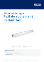 Rail de roulement Perlan 140 Fiche technique FR