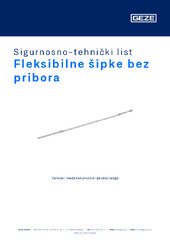 Fleksibilne šipke bez pribora Sigurnosno-tehnički list HR