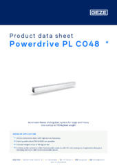 Powerdrive PL CO48  * Product data sheet EN