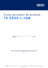 TS 5000 L-ISM Ficha de dados de produto PT