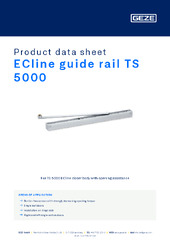 ECline guide rail TS 5000 Product data sheet EN