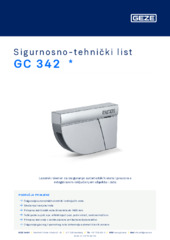 GC 342  * Sigurnosno-tehnički list HR