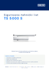 TS 5000 S Sigurnosno-tehnički list HR