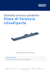 Dima di foratura chiudiporta Scheda tecnica prodotto IT