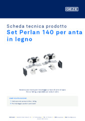 Set Perlan 140 per anta in legno Scheda tecnica prodotto IT