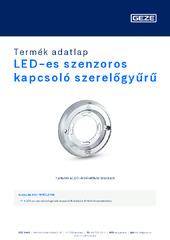 Montageringe LED Sensortaster Termék adatlap HU