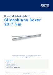 Glideskinne Boxer 20,7 mm Produktdatablad NB