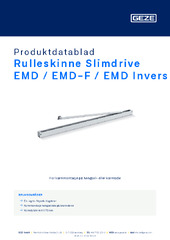 Rulleskinne Slimdrive EMD / EMD-F / EMD Invers Produktdatablad NB