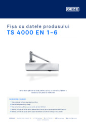 TS 4000 EN 1-6 Fișa cu datele produsului RO