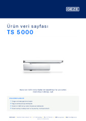 TS 5000 Ürün veri sayfası TR