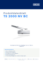TS 2000 NV BC Produktdatenblatt DE