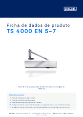 TS 4000 EN 5-7 Ficha de dados de produto PT