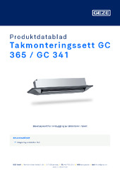 Takmonteringssett GC 365 / GC 341 Produktdatablad NB