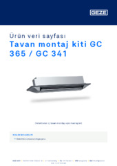 Tavan montaj kiti GC 365 / GC 341 Ürün veri sayfası TR