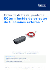 ECturn Inside de selector de funciones externo  * Ficha de datos del producto ES