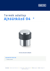Ajtóütköző 04  * Termék adatlap HU