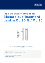 Blocare suplimentară pentru OL 90 N / OL 95 Fișa cu datele produsului RO