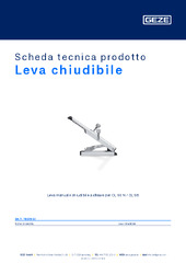 Leva chiudibile Scheda tecnica prodotto IT