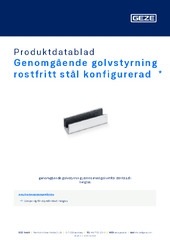 Genomgående golvstyrning rostfritt stål konfigurerad  * Produktdatablad SV