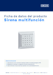 Sirena multifunción Ficha de datos del producto ES