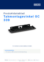 Takmontagevinkel GC 339 Produktdatablad SV