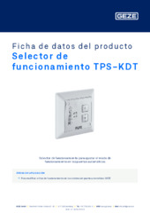Selector de funcionamiento TPS-KDT Ficha de datos del producto ES