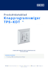 Knapprogramvælger TPS-KDT  * Produktdatablad DA