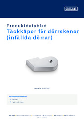 Täckkåpor för dörrskenor (infällda dörrar) Produktdatablad SV