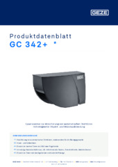 GC 342+  * Produktdatenblatt DE