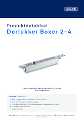 Dørlukker Boxer 2-4 Produktdatablad DA