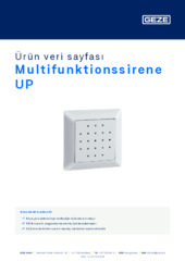 Multifunktionssirene UP Ürün veri sayfası TR