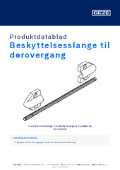 Beskyttelsesslange til dørovergang Produktdatablad DA