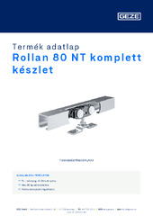 Rollan 80 NT komplett készlet Termék adatlap HU
