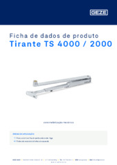 Tirante TS 4000 / 2000 Ficha de dados de produto PT